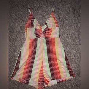 Target striped colorful romper